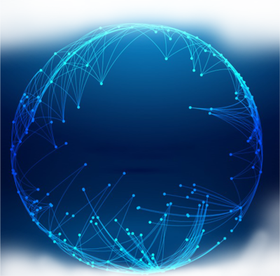 用圖海報科技藍(lán)色炫酷手機配圖